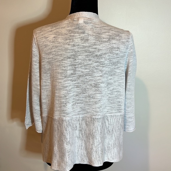 Alfani Tapered shrug, light grey, excellent condition, cotton/linen, size xl - Picture 4 of 7